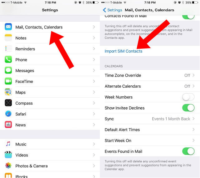 Copy Contacts from Android to iPhone with SIM