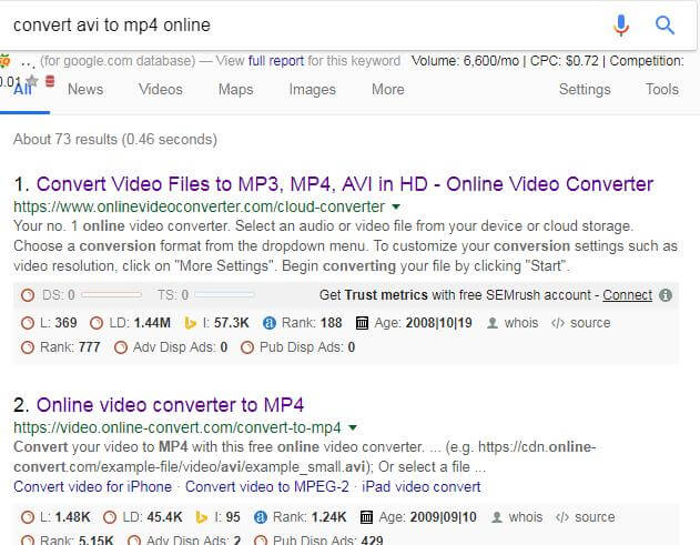 Online AVI to MP4 Converting
