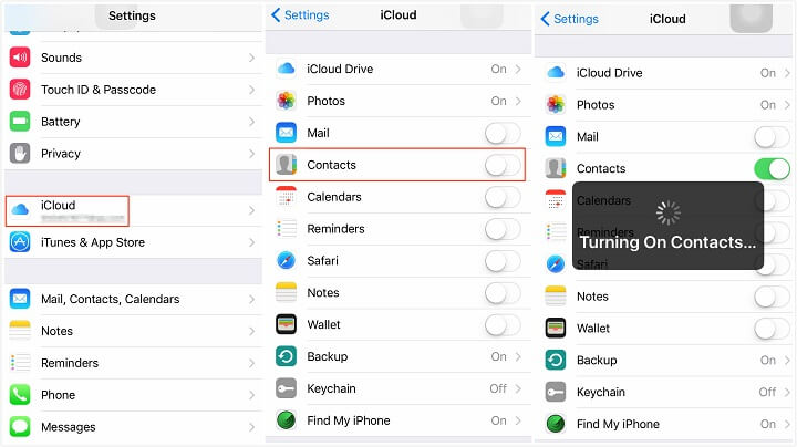 Sync Contacts from iPhone to Android