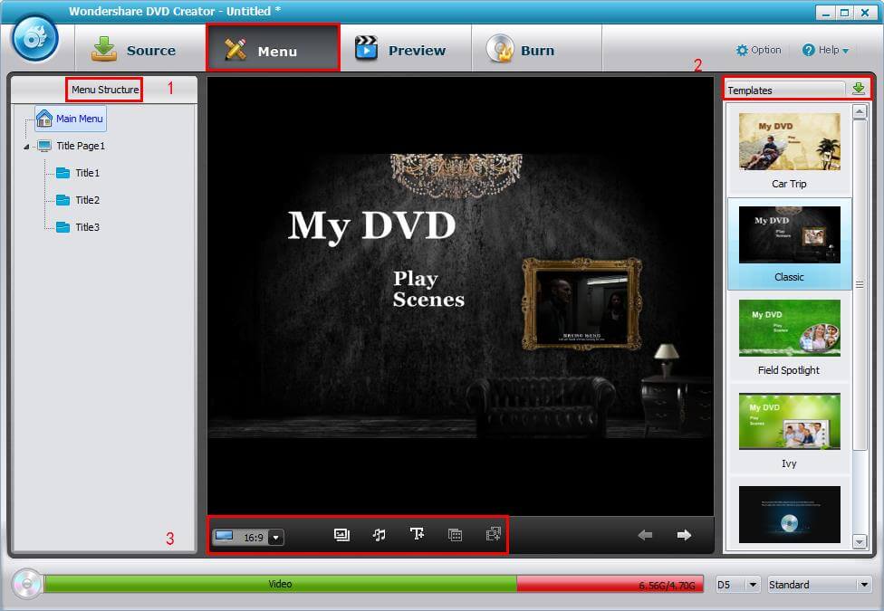 Create DVD Menu